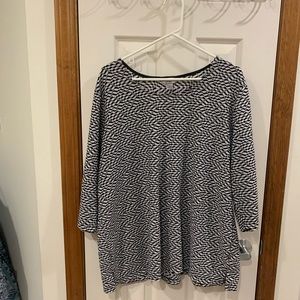 CJ banks 3/4 length sleeves tunic